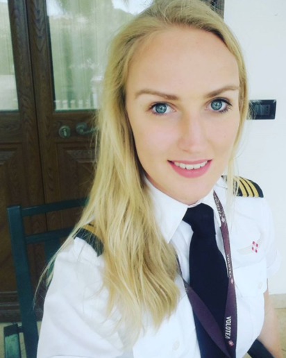 最正女機師 24歲荷蘭美女飛上天了【圖】 | 最正女機師琳迪凱姿(翻攝IG/pilot_lindy)