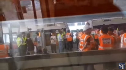 疑信號系統故障 新加坡地鐵相撞釀25傷 | (翻攝The Straits Times)