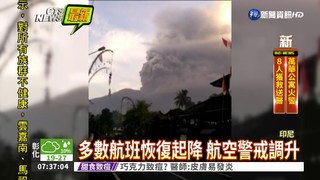 阿貢火山噴發 峇里島航班大亂