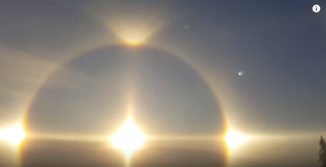 【影】瑞典出現"日暈"奇景 「4顆太陽」高掛天空 | 華視新聞