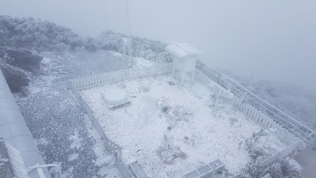 玉山清晨降雪積雪1公分 明回暖北部高溫20度 | 華視新聞