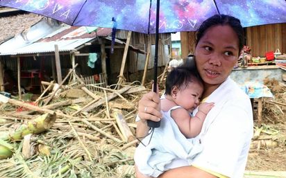 慘! 菲律賓遭颱風重創 釀33死.26失蹤 | 菲律賓遭啟德颱風重創(翻攝法新社)