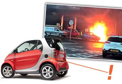 【影】跟自己的車不熟? 女子加油竟把車炸了 | 左側進氣口、右側加油孔(翻攝JALOPNIK)