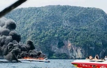 泰國旅遊勝地驚傳快艇爆炸 40名遊客遭炸傷 | 泰國快艇爆炸(翻攝微博)