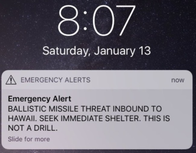 誤發"飛彈警報"要居民避難 夏威夷官方道歉 | 華視新聞