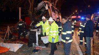 土耳其遊覽車撞樹意外 釀13死46傷