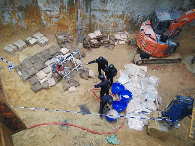 香港發現二戰千磅炸彈 警方拆彈中估2小時完成 | 華視新聞