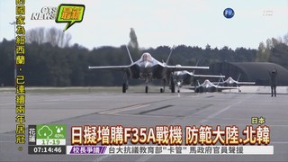 路透:日擬增購20架F35A戰機