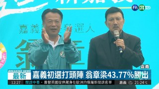 嘉縣初選民調 翁章梁43.77%勝出