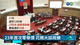 陳菊施政報告 說明首度零舉債