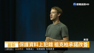 臉書5千萬個資外洩 祖克柏認錯