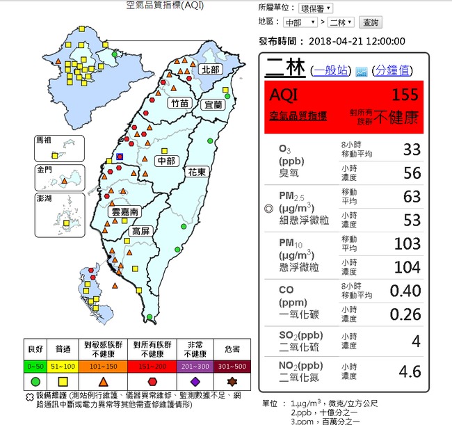大氣擴散條件差 16空品測站達紅色警示 | 華視新聞
