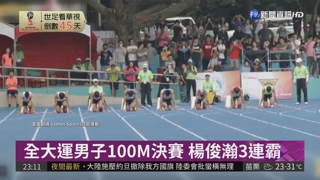 全大運110M跨欄 陳奎儒再破紀錄 | 華視新聞