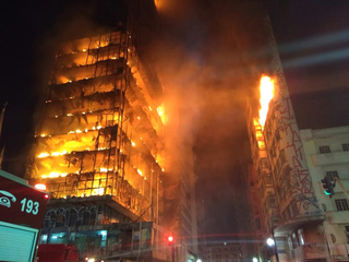 惡火釀禍! 巴西24層舊大樓崩塌 1死3失蹤