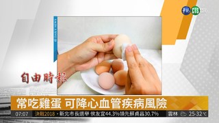 常吃雞蛋 可降心血管疾病風險