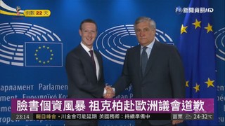 臉書個資風暴 祖克柏赴歐洲議會道歉