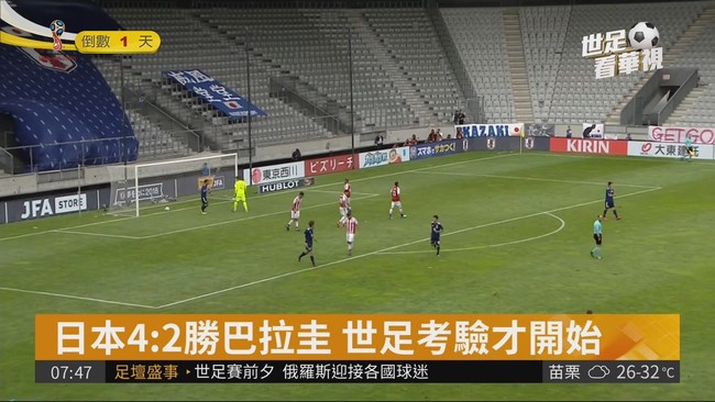 世足友誼賽! 日本回魂踢飛巴拉圭 | 華視新聞