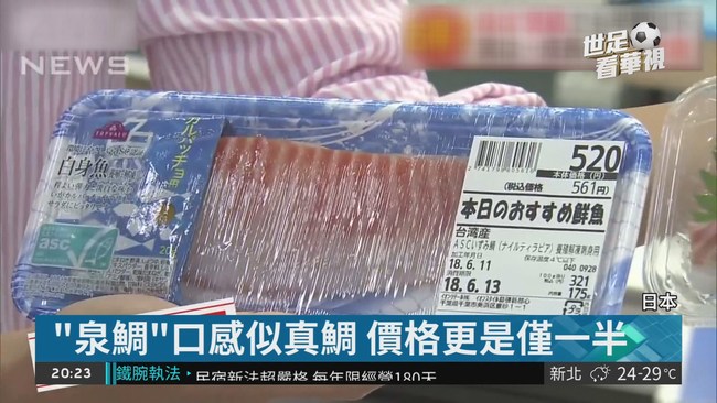 日本人愛"泉鯛" 竟是台灣吳郭魚! | 華視新聞