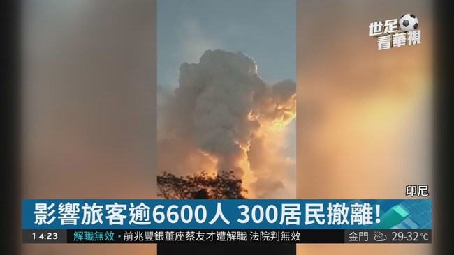 峇里島火山再噴發 國際機場急關閉 | 華視新聞