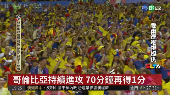哥倫比亞開賽吃紅牌 1:2敗給日本 | 華視新聞