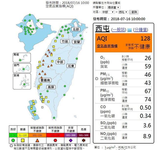 嚴重! 中南部13空品測站橘色示警 7縣市強風特報 | 華視新聞
