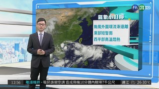 天氣悶熱需補充水分 山區留意午後雷陣雨