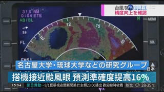 日團隊搭機接近颱風眼 準確度提高16%