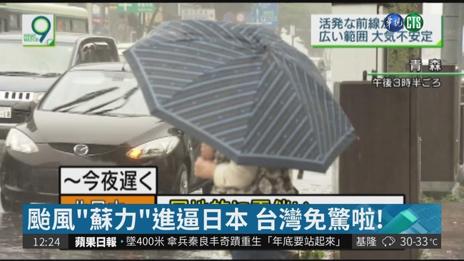颱風"蘇力"進逼日本 台灣免驚啦! | 華視新聞