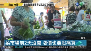 暴雨轟炸南台灣 菜價應聲飆漲