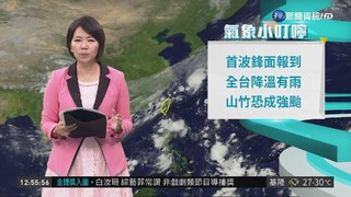 北北基大雨特報 颱風山竹下週對台影響