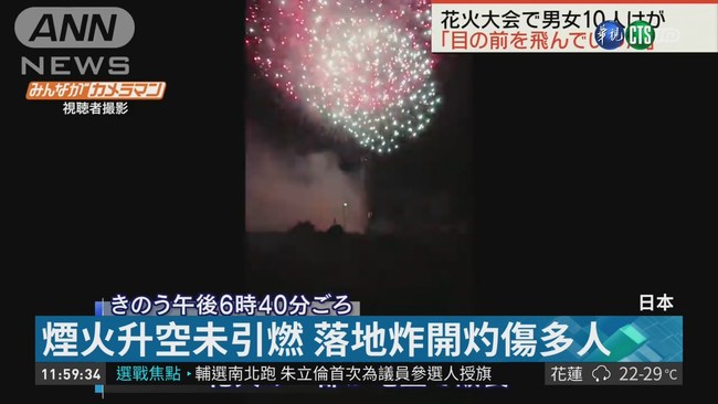日茨城煙火秀驚魂 落地爆炸傷觀眾 | 華視新聞