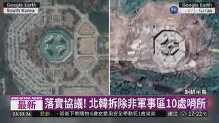 落實協議! 北韓拆除非軍事區10處哨所