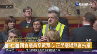 法新燃料稅惹怨 "黃背心"國會抗議