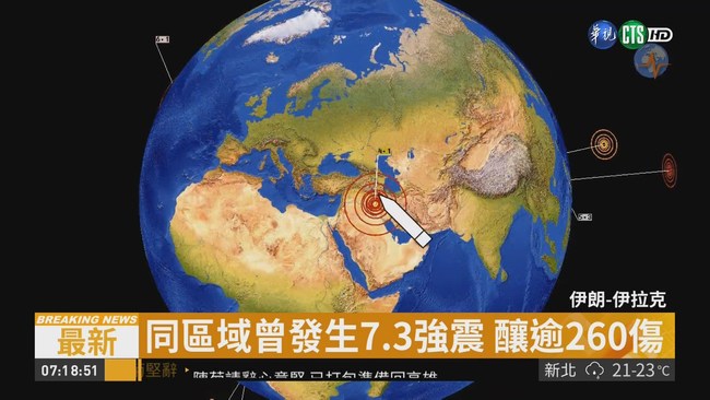 兩伊邊界6.3淺層強震 逾500人傷 | 華視新聞