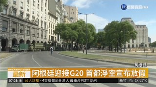 迎接G20 阿根廷首都放假淨空