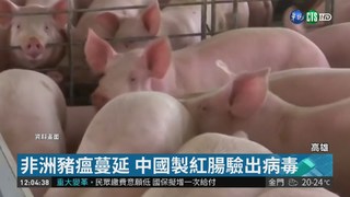 中國製紅腸驗出病毒 豬瘟3度叩關