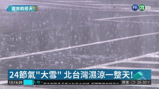 "大雪"北台灣濕涼 下週二估探14度!