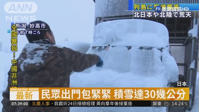暴風雪突襲 北海道陸空交通大亂 | 華視新聞
