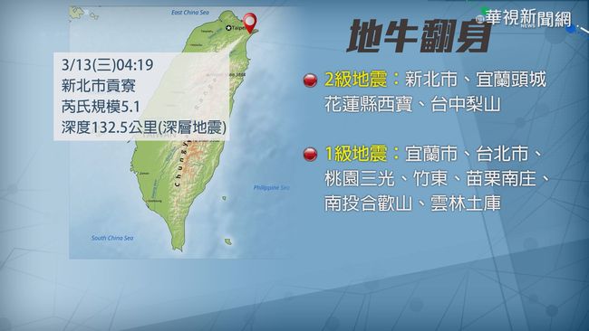 【午間搶先報】貢寮清晨5.1強震 國家級警報大作 | 華視新聞