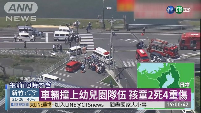 日本重大車禍意外 轎車撞幼兒園隊伍 | 華視新聞