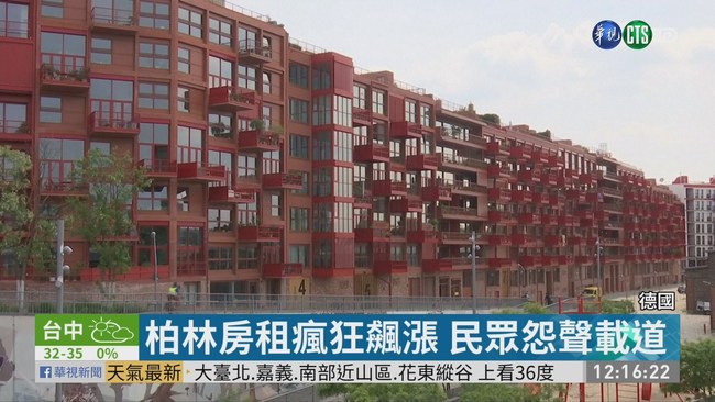 房租飆漲1倍 柏林2020年起凍漲5年 | 華視新聞