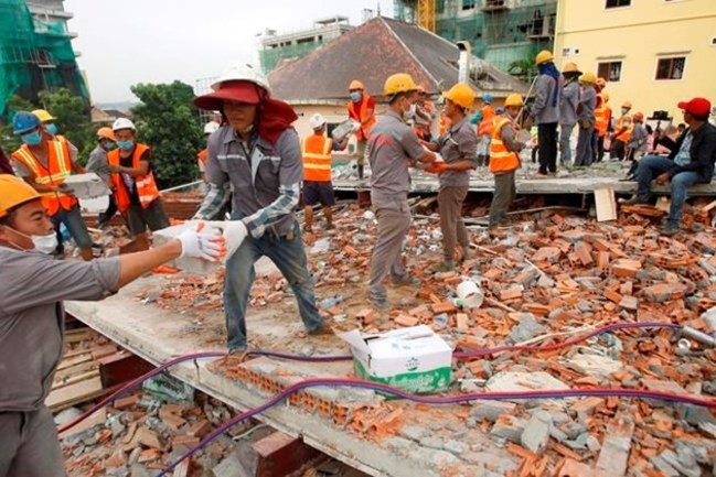 違法工程害命! 柬埔寨中資大樓倒塌 釀18死悲劇 | 華視新聞