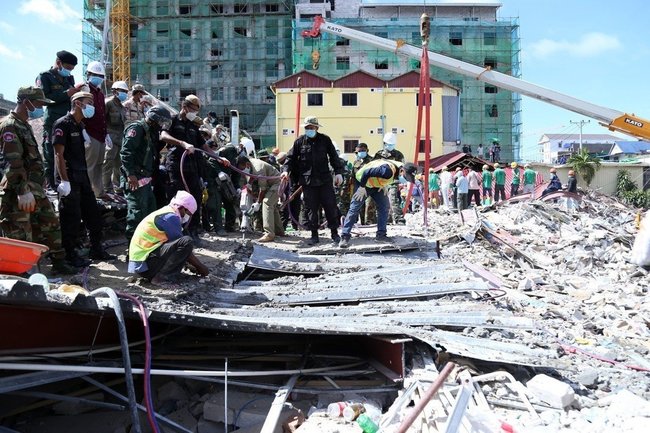 柬埔寨中資大樓倒塌28死 中國違法施工釀災 | 華視新聞