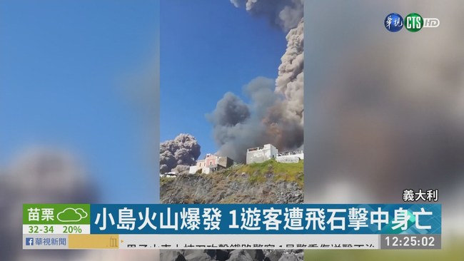 義大利小島火山爆發 遊客1死1傷 | 華視新聞