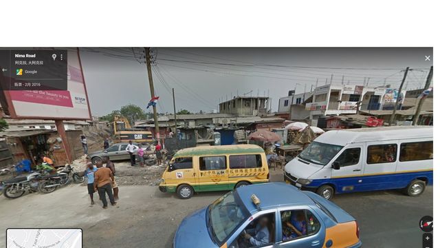 有網友Google非洲街景時，意外發現台灣娃娃車。(翻攝臉書)
