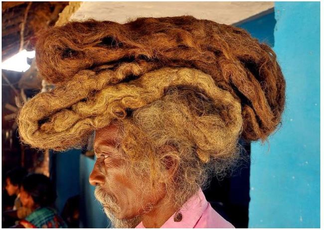 40年從未洗髮.剪髮 印度男留出1.8公尺長髮 | 華視新聞