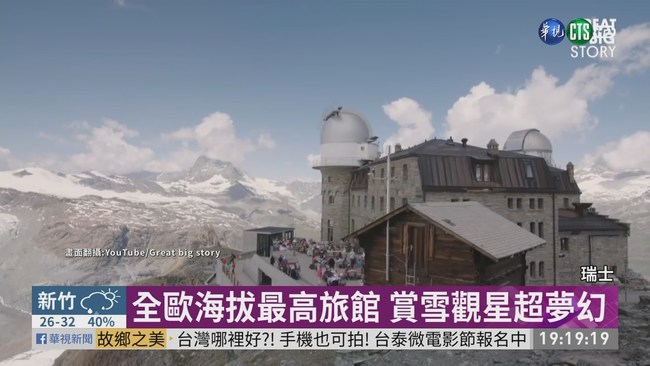 全歐海拔最高旅館 賞雪觀星超夢幻 | 華視新聞
