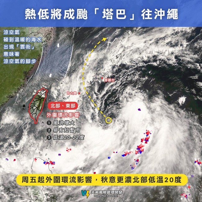 秋意更濃! 涼空氣雲街出現 專家估北台灣低溫「20度」 | 華視新聞