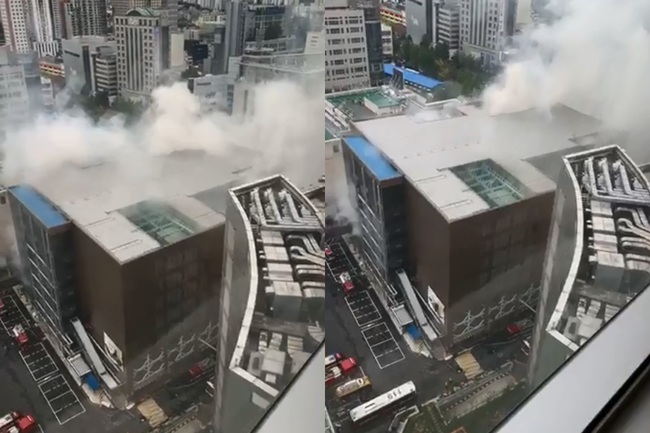 【影】南韓東大門賣場傳火警！ 火勢延燒逾13小時 | 華視新聞