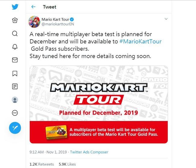 任天堂手遊《Mario Kart Tour》12月將測試多人連線模式 | 華視新聞